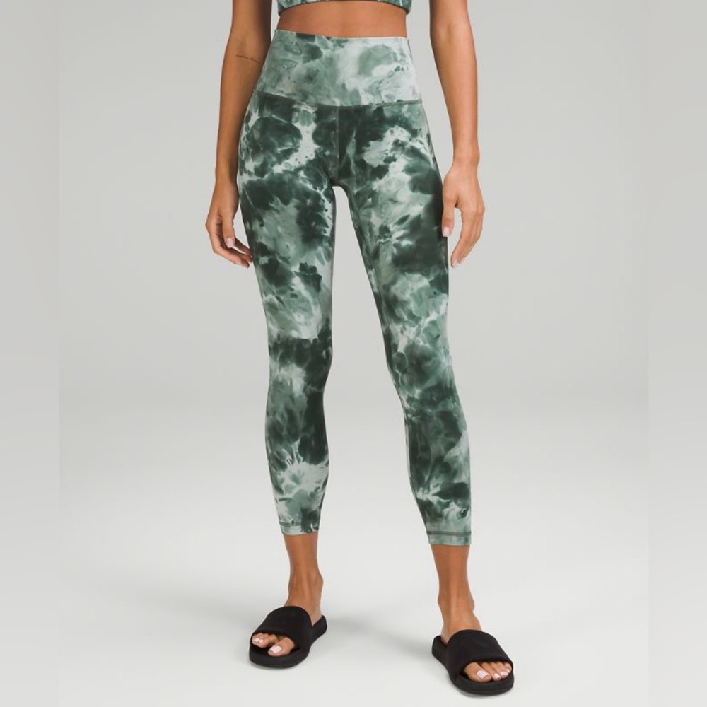 lululemon athletica Green Tie-Dye High-Rise Leggings